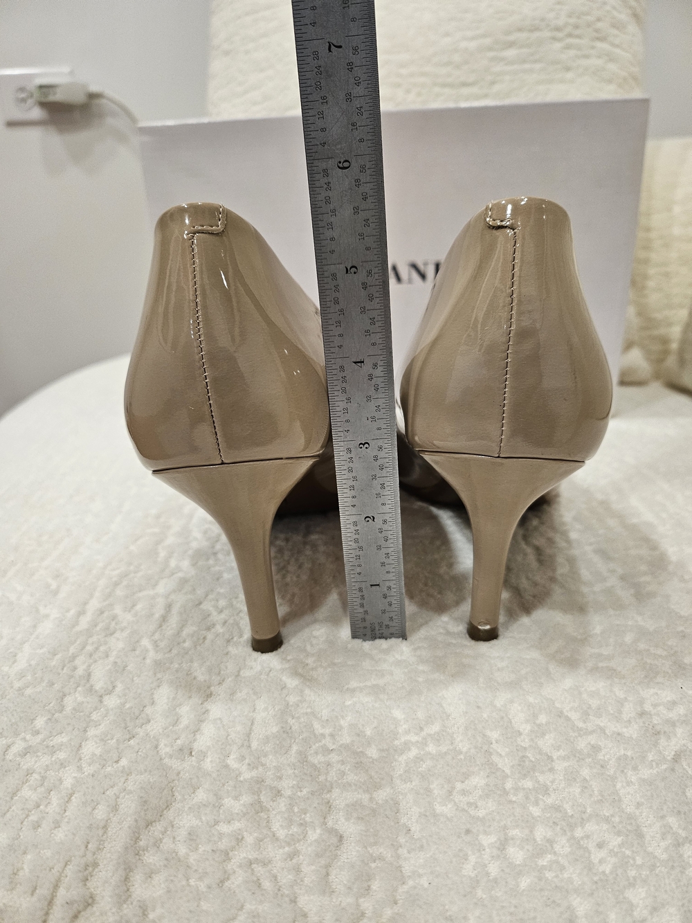 Alfani Women's Nude Patent Pointed-Toe Pumps - Picture 5 of 9